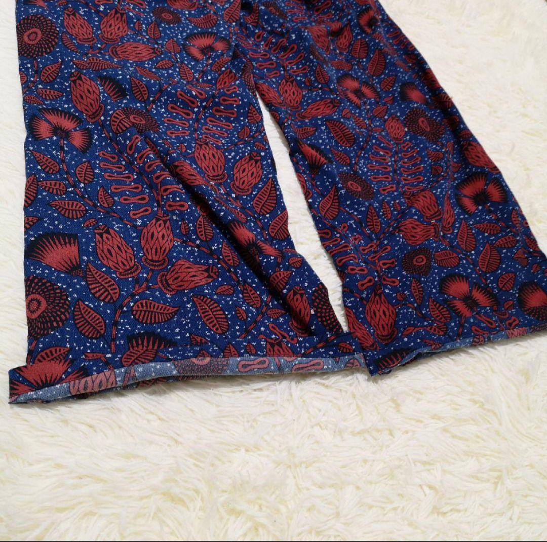 ジャーナルスタンダードレリューム　アフリカンフラワープリントパンツ　レッド