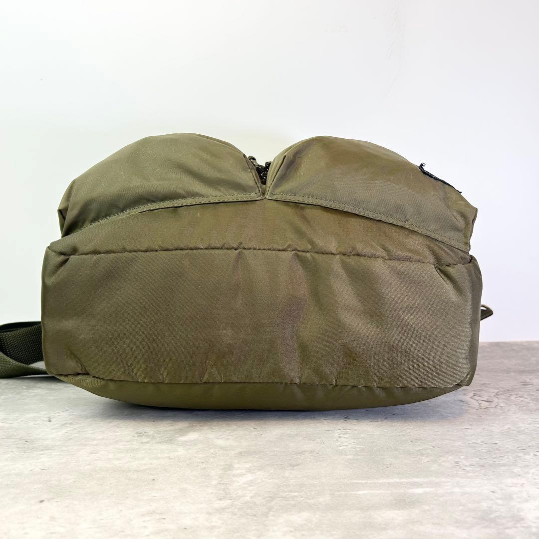 【美品】ポーター ショルダーバッグ 斜め掛け フォース ナイロン カーキ