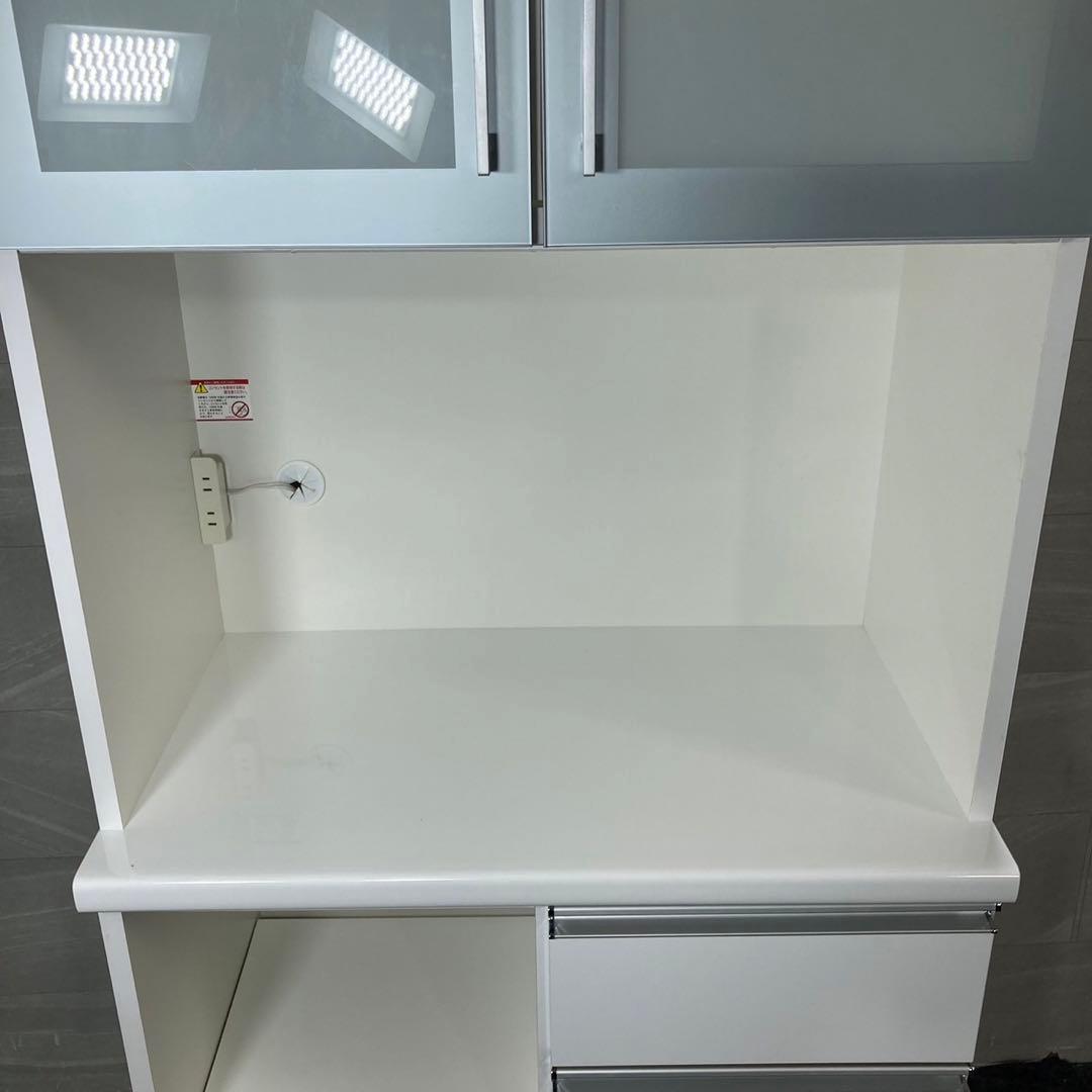 松田家具 キッチンボード ビット 幅約80cm 食器棚 コンパクト d4375