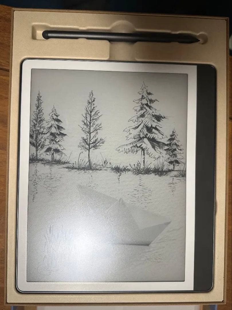 Kindle Scribe 2024 16GB 純正植物レザーカバー