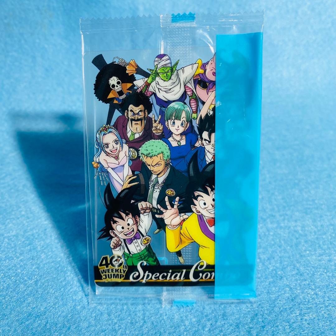 【未開封】森永 ジャンプ40周年 ドラゴンボール×ワンピース 集合カード 2種