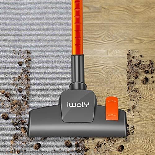 掃除機 V600 サイクロン 600W ハイパワ スティッククリーナー オレンジ