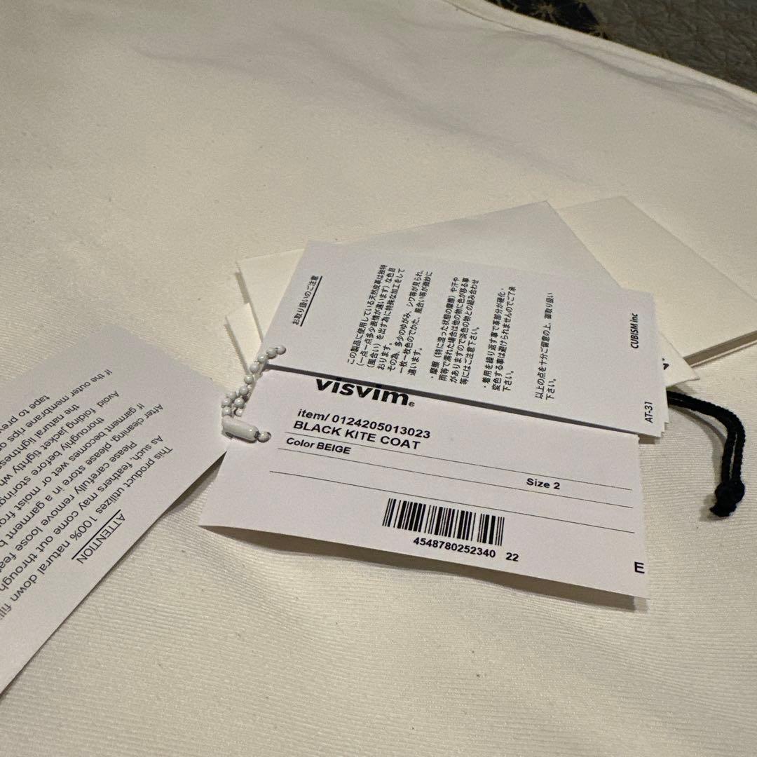 visvim BLACK KITE COAT size2・color beige