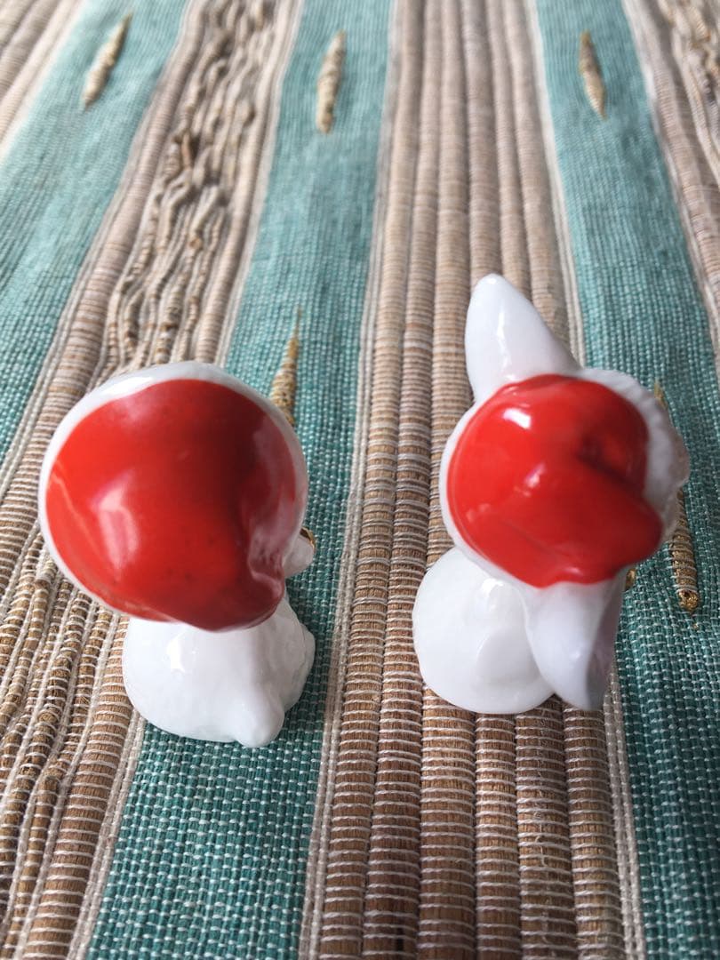 ヴィンテージ　ナプコ社　クリスマスフィギュア　陶器製