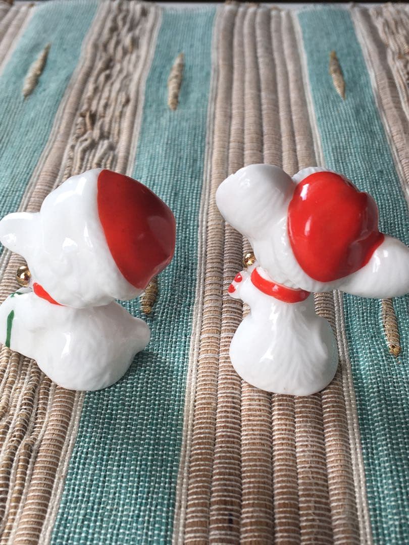 ヴィンテージ　ナプコ社　クリスマスフィギュア　陶器製