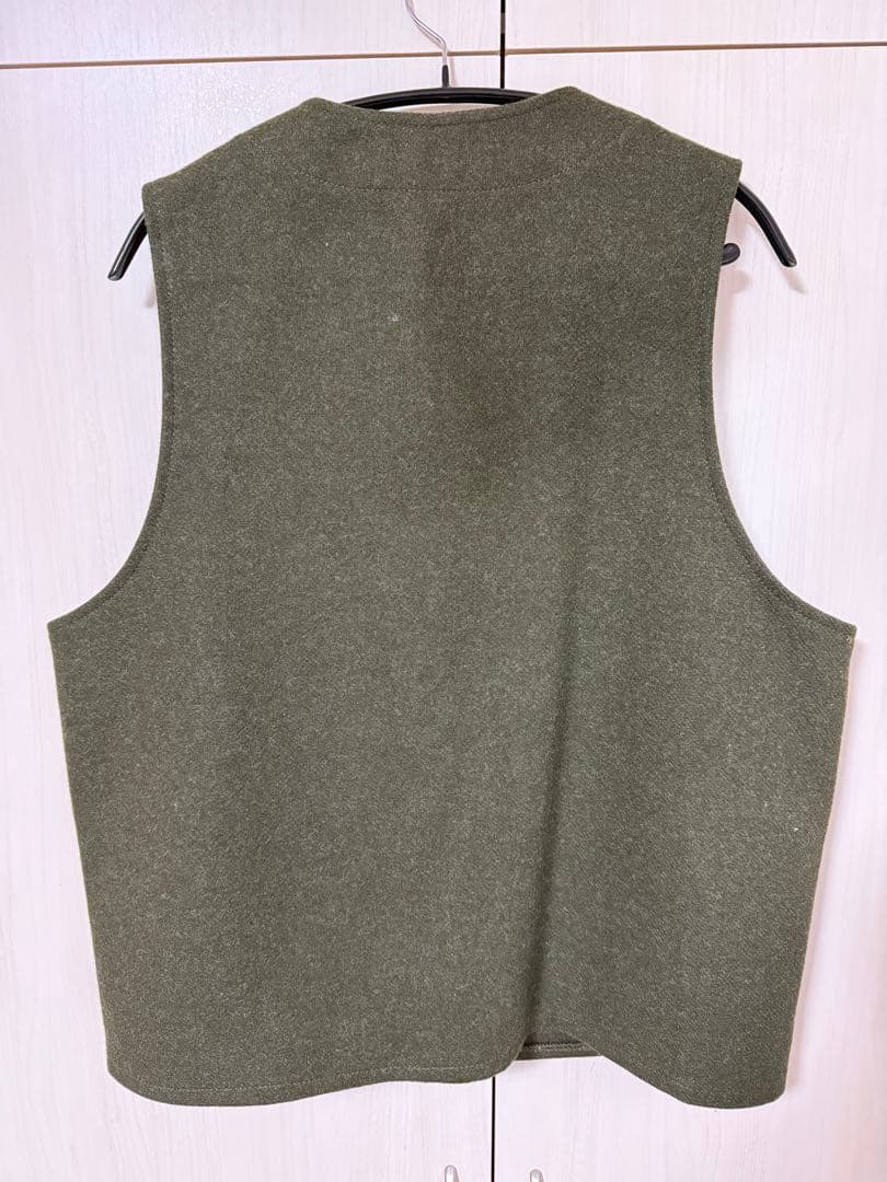 美品　FILSON フィルソン マッキーノ ウールベスト オリーブグリーン