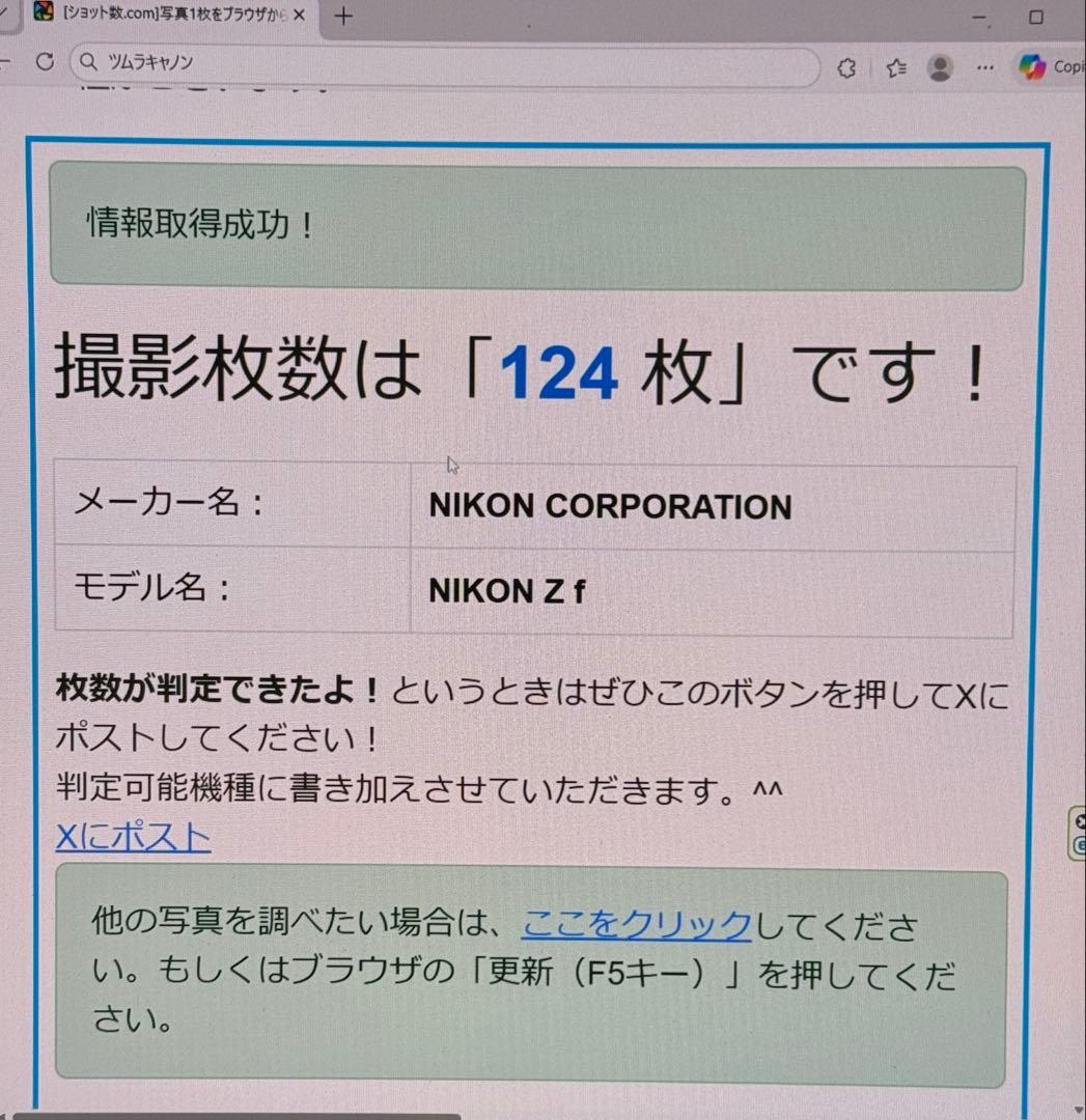 Nikon Z f 　ほぼ新品　124ショット