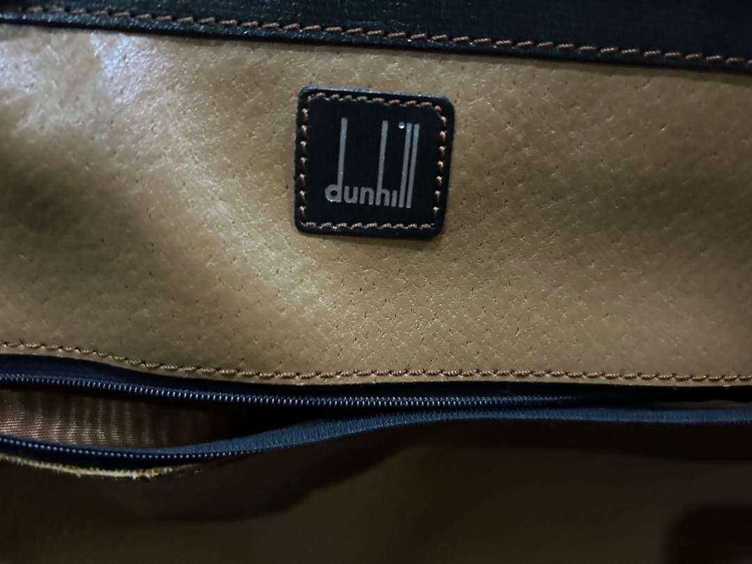 ダンヒル　レザー ボストンバッグ 黒