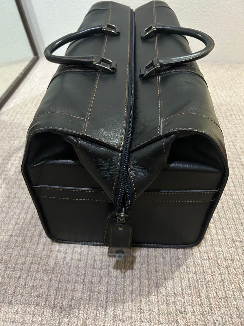 ダンヒル　レザー ボストンバッグ 黒