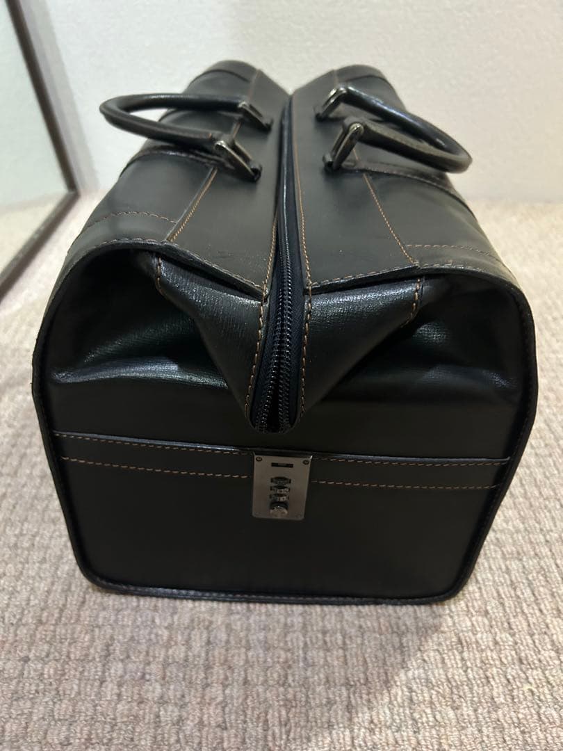 ダンヒル　レザー ボストンバッグ 黒