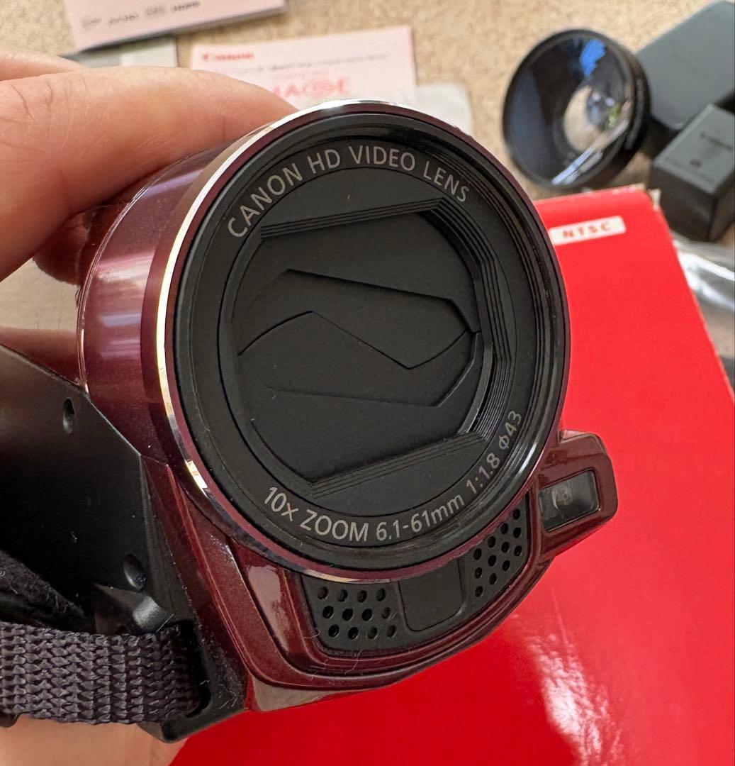 【亜由】Canon デジタルビデオカメラ iVIS HF M51 レッド