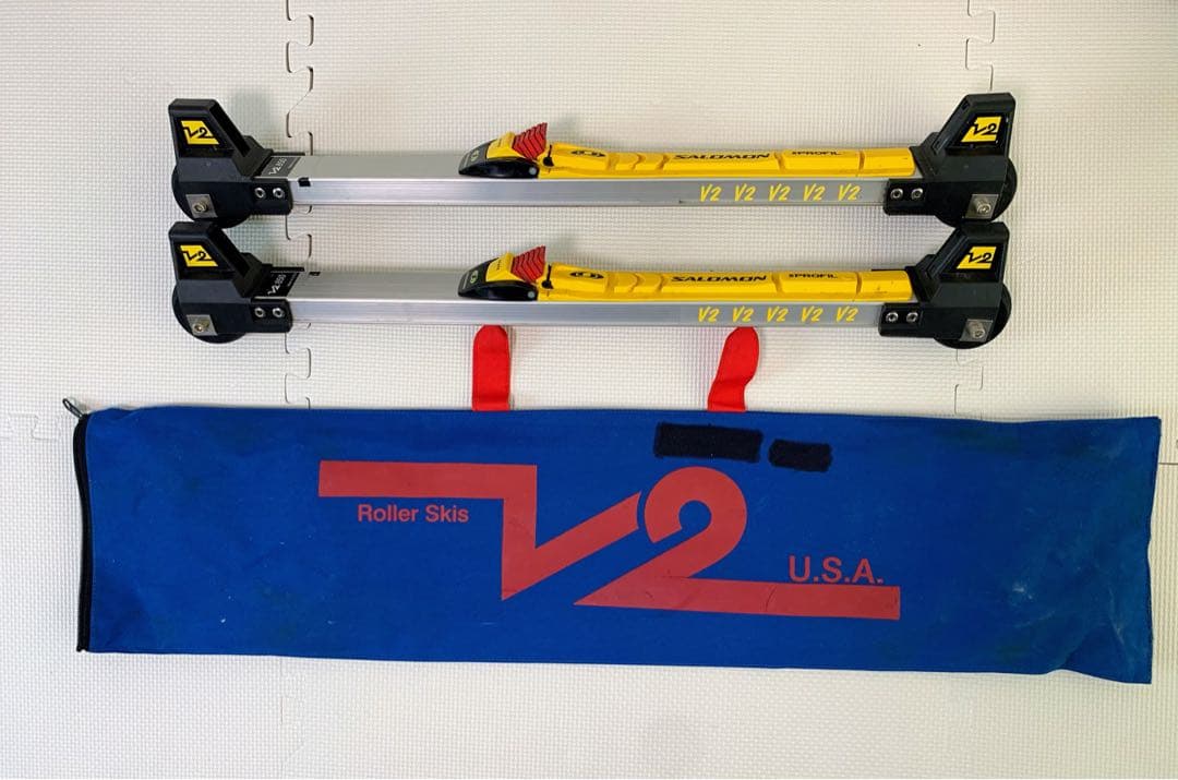 【美品】ローラースキー　V2 スケーティング　サロモンビンディング付