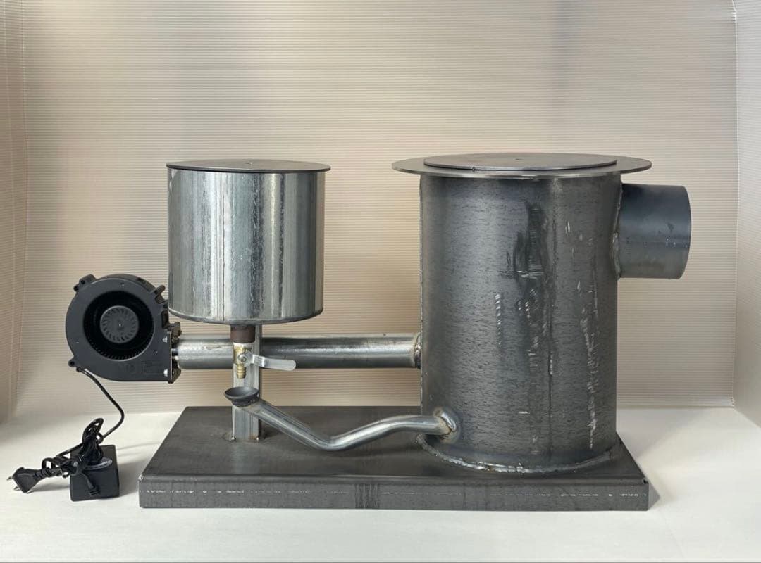 廃油ストーブ　耐熱塗装無し　送風機付き