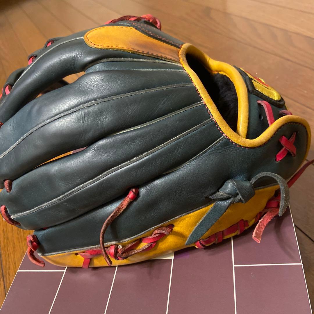 World Pegasus 軟式グローブ ダークグリーン/オレンジ