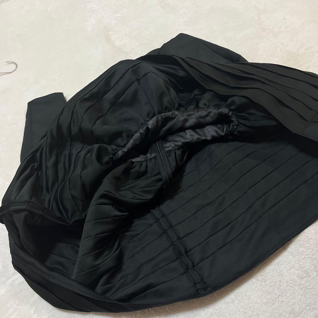 CHENE DE MAISON デザインワンピース ギャルソン系 ブラック