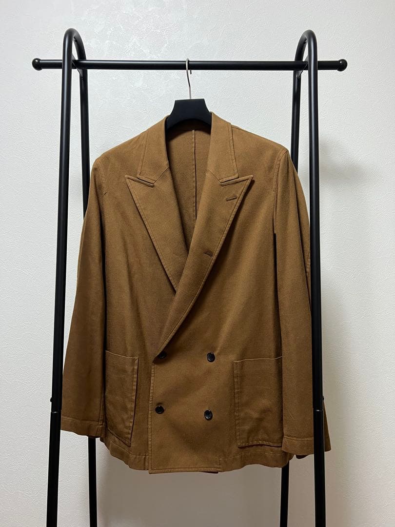 TOMORROW LAND ブラウン ダブルブレスト テーラードジャケット