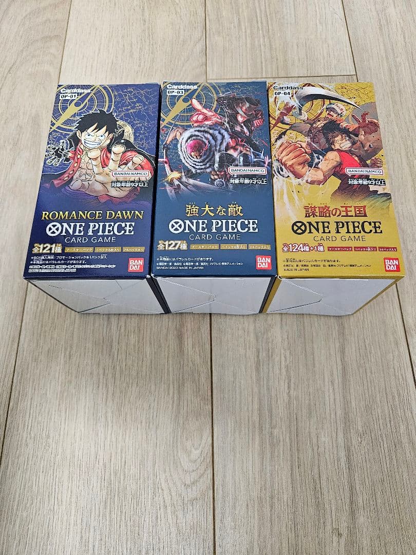ロマンスドーン 強大な敵 謀略の王国 計3個セット ワンピースカードゲーム