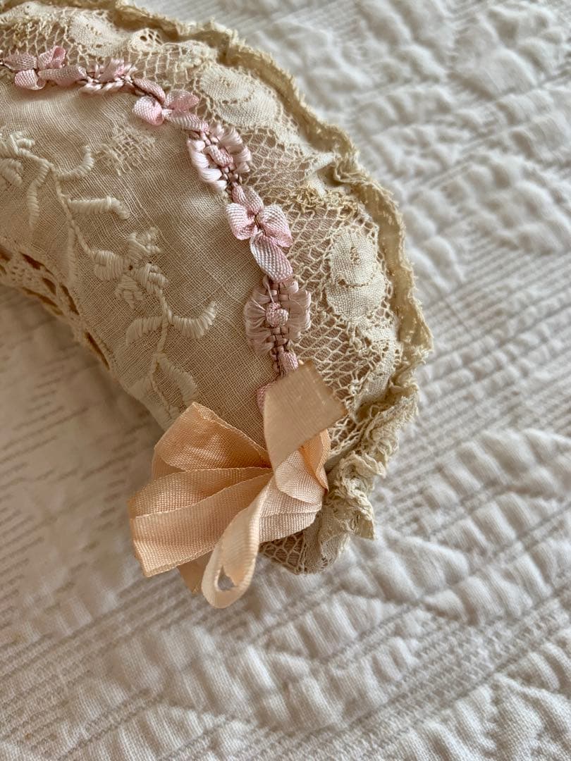 ※専用ページになります※フランスアンティークパニエドールベッド・寝具set※