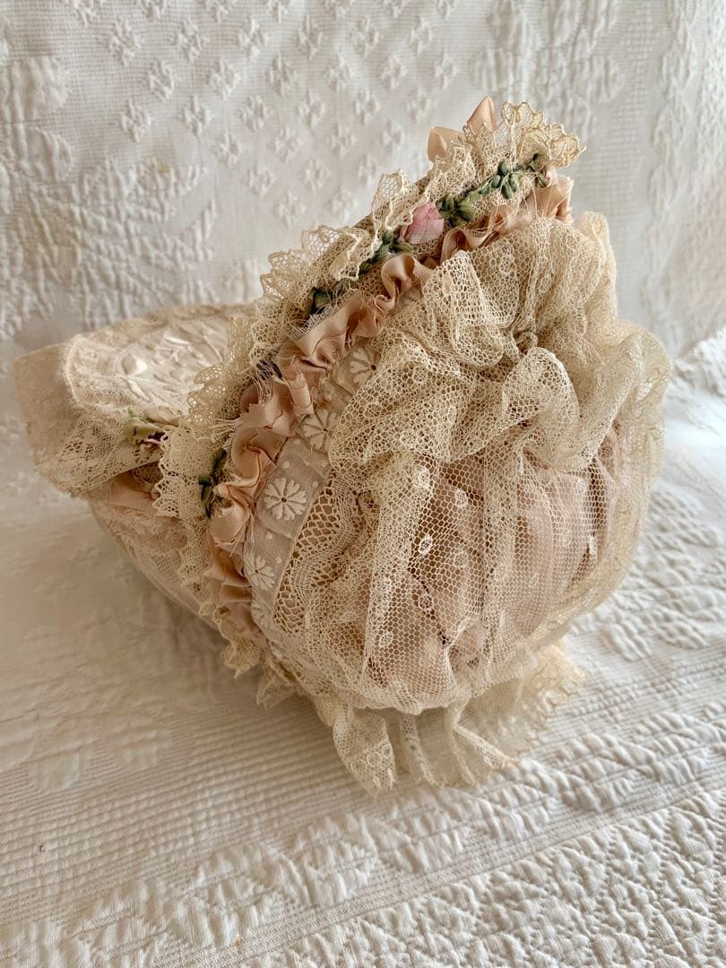 ※専用ページになります※フランスアンティークパニエドールベッド・寝具set※