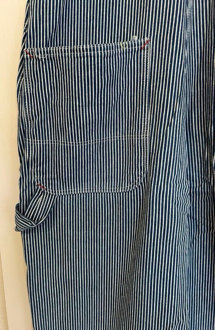 ディッキーズ ヒッコリー ストライプ オーバーオール XLサイズ相当