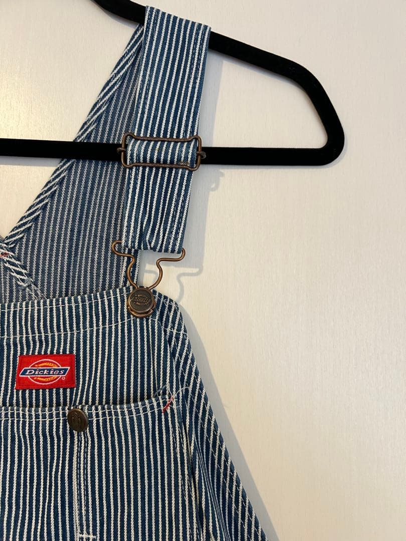 ディッキーズ ヒッコリー ストライプ オーバーオール XLサイズ相当