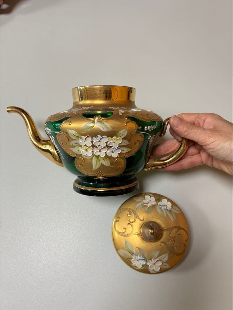 ヴェネチア製 LAGUNA MURANO GLASSムラーノ　グラスティーセット