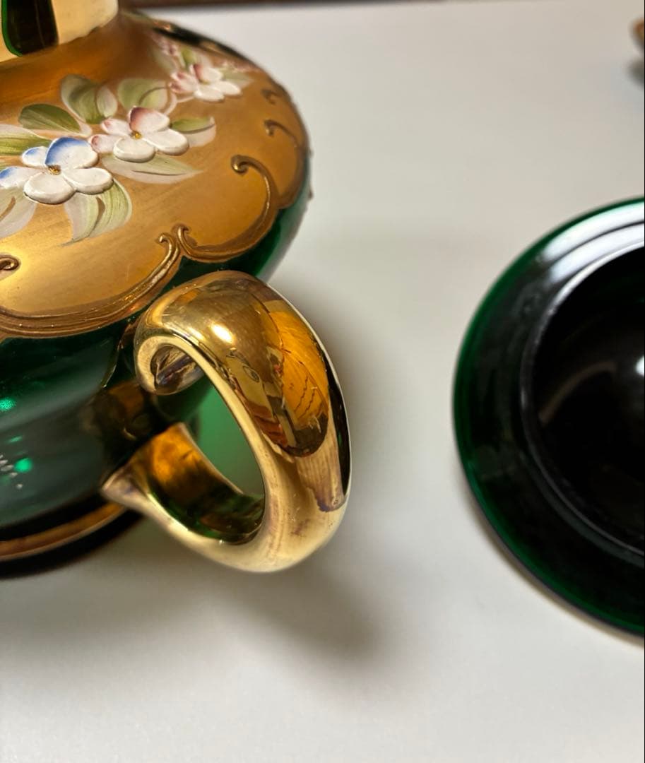 ヴェネチア製 LAGUNA MURANO GLASSムラーノ　グラスティーセット