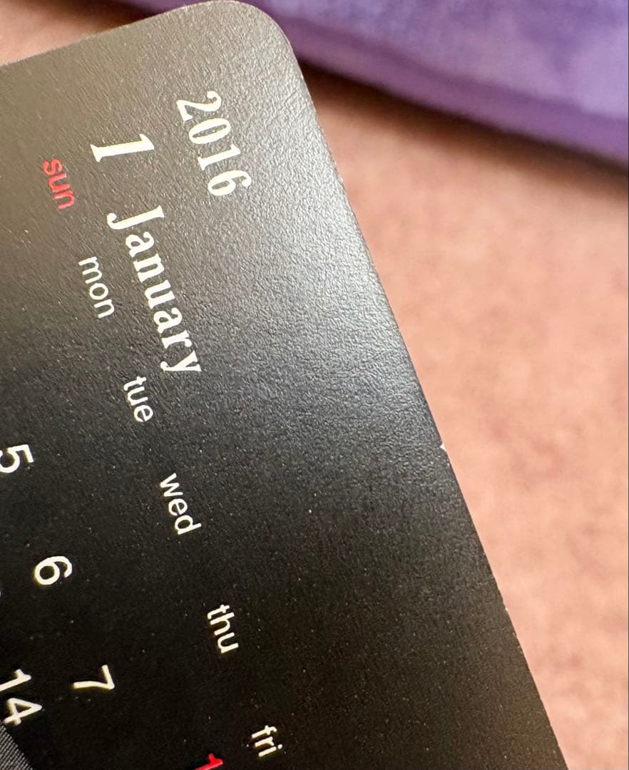 【会場限定】I NEED U トレカ型カレンダー　SUGA ユンギ