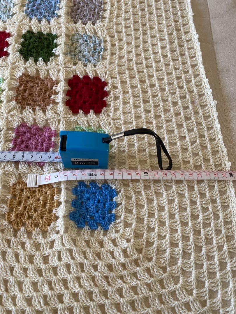 グラニースクエア マルチカバー ベッドカバー 約220cm約142cm