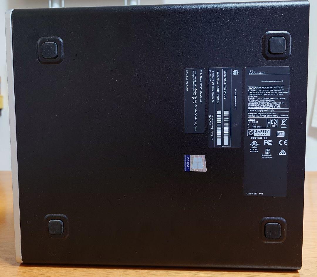 s*n様 HP ProDesk 600 G4 SFF
