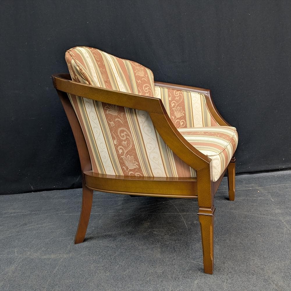 美品　マルニ　地中海　1人掛けソファ　シングルソファ　1P　リビング　天然木