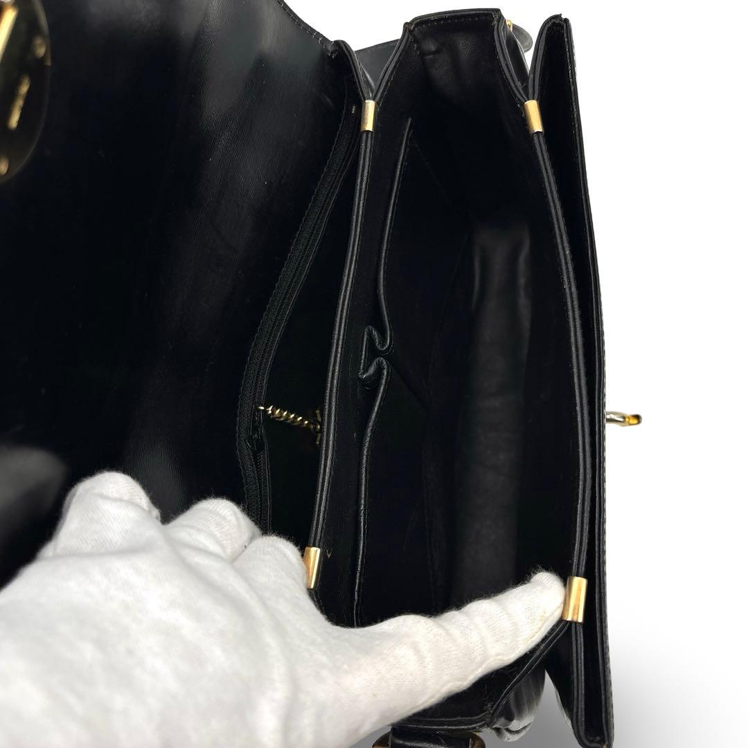 極美品】CELINE セリーヌ ショルダーバッグ ゴールド金具　オールド 革