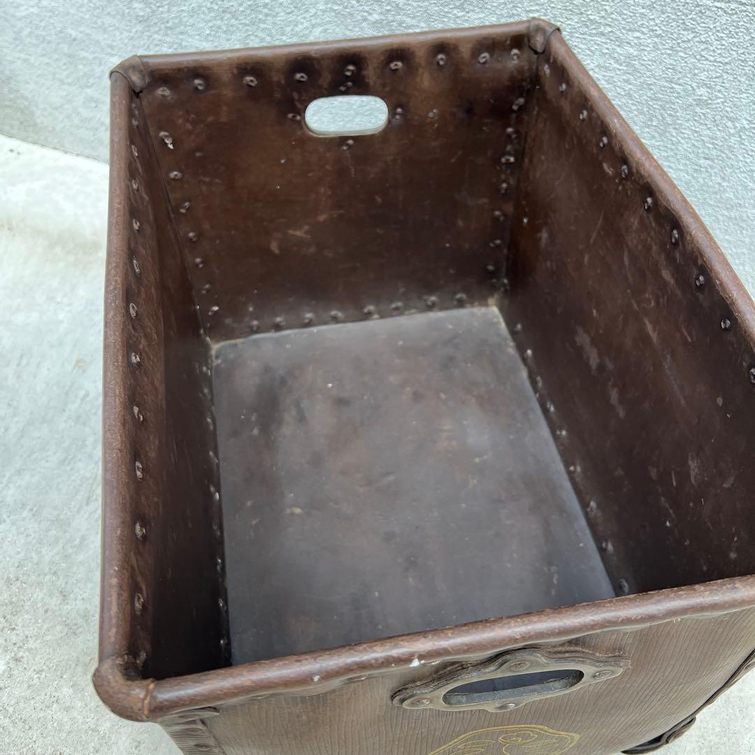 昭和レトロ　ぼて箱　資生堂　希少　当時物　古道具　ビンテージ