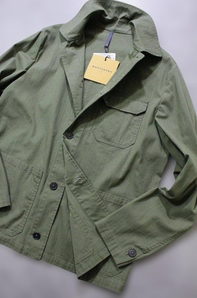 MONTEDORO★新品モンテドーロ コットン素材のユーロワークジャケット 50