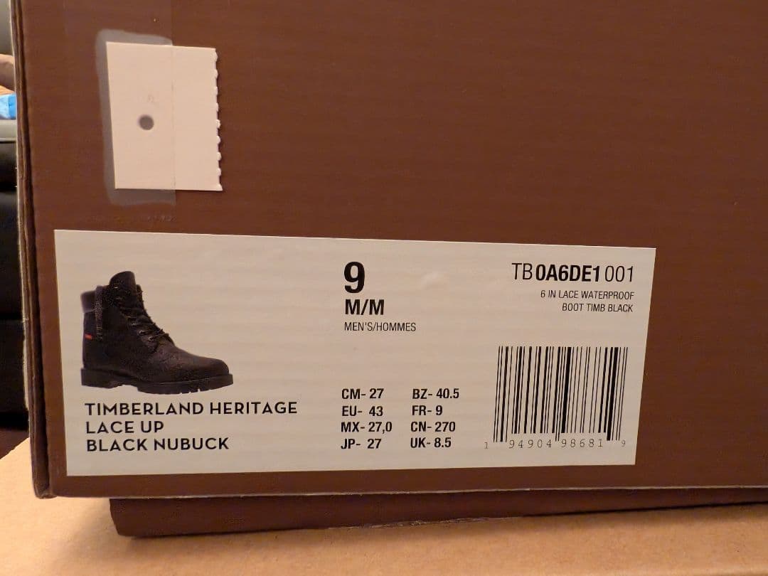 Supreme×Timberland Diamond Plate6インチブーツ