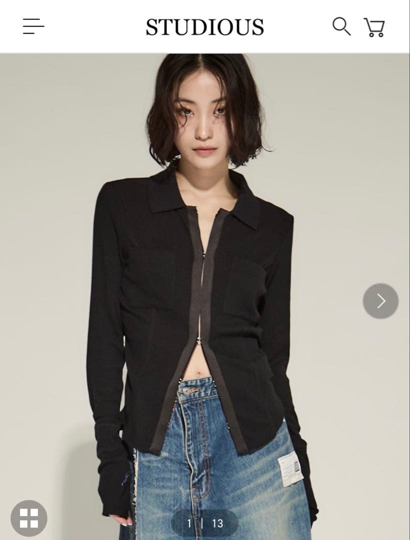 【STUDIOUS】Washable Silk Cotton Polo