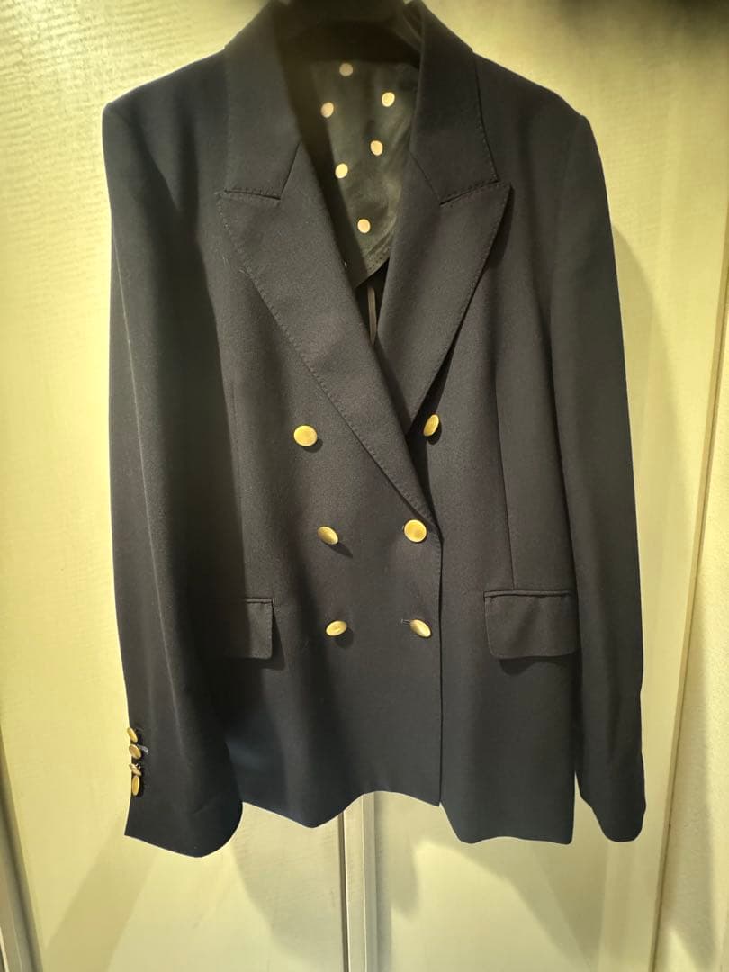 値下げPaul Smith womens ポールスミス　紺ブレジャケット