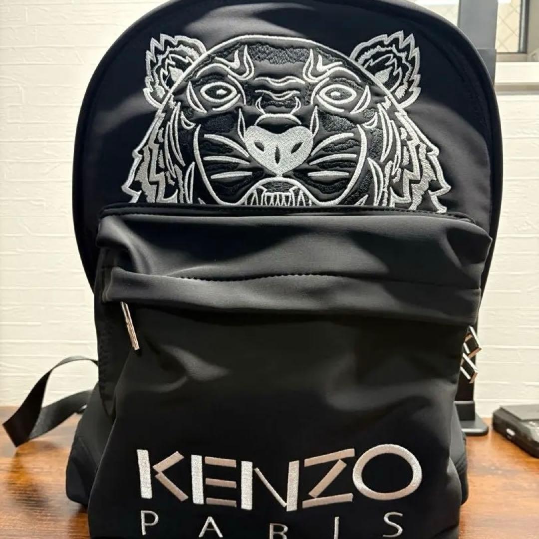 KENZO タイガーロゴ ブラックバックパック
