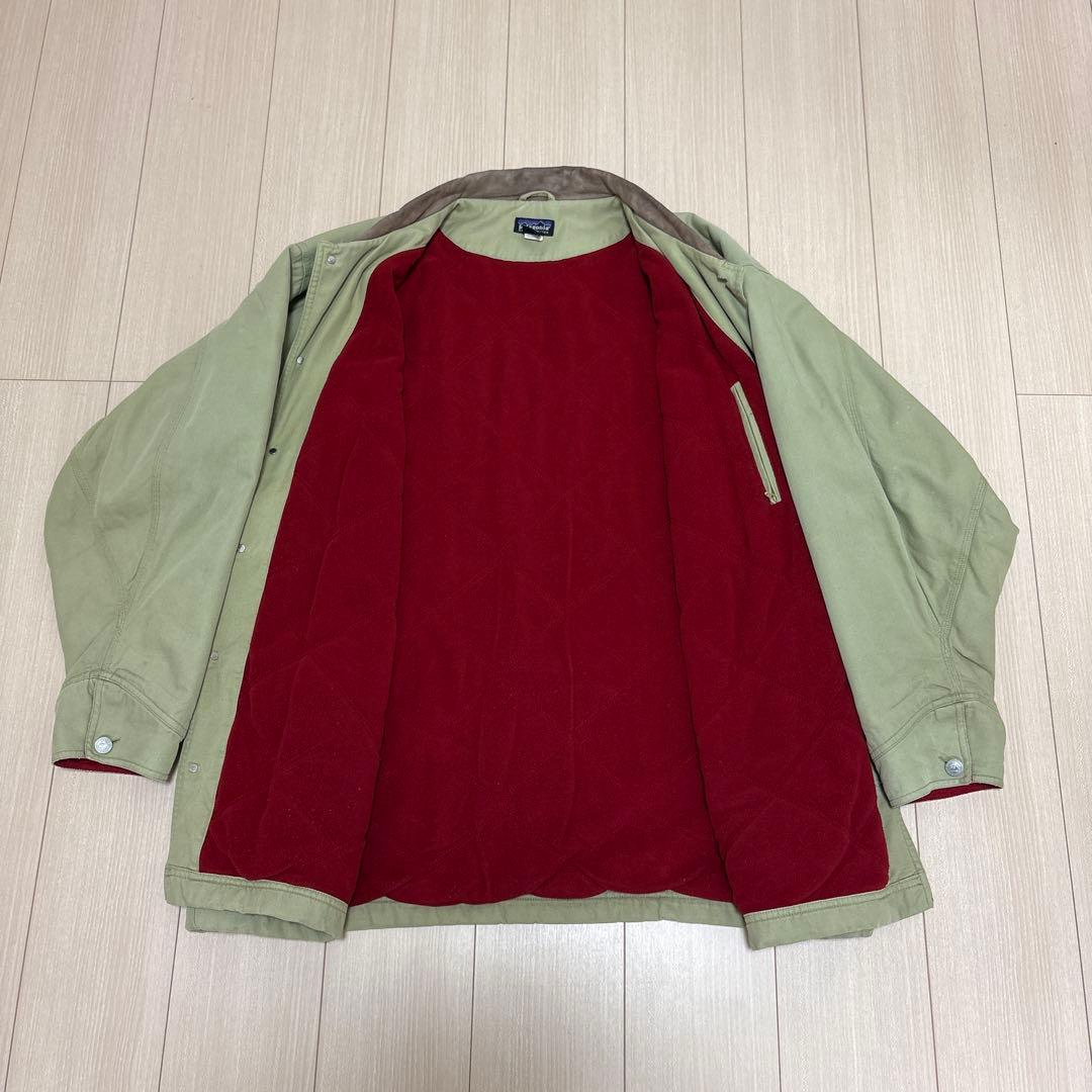 99年製 patagonia nuevorange ヌエボレンジ　襟レザー90s