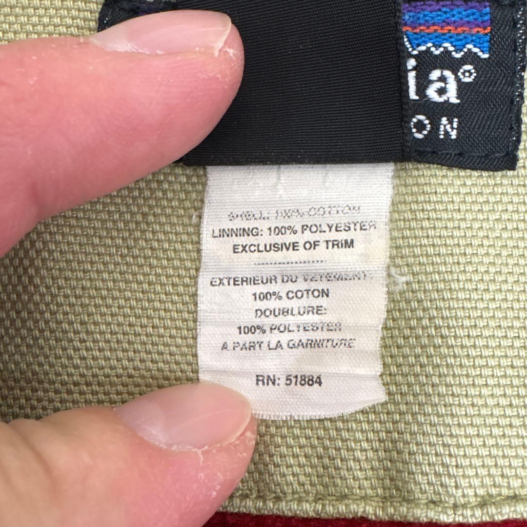 99年製 patagonia nuevorange ヌエボレンジ　襟レザー90s