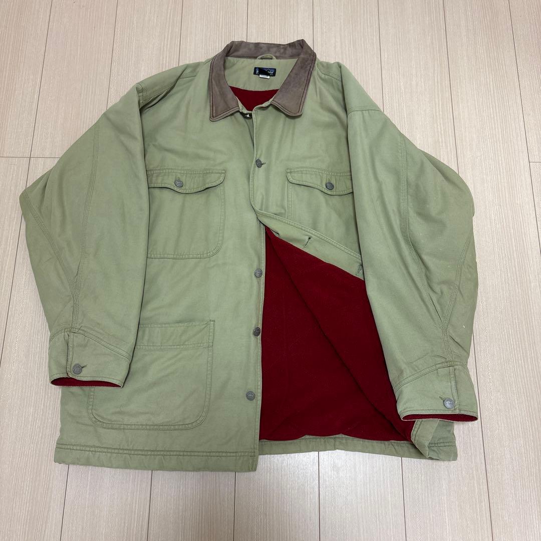 99年製 patagonia nuevorange ヌエボレンジ　襟レザー90s
