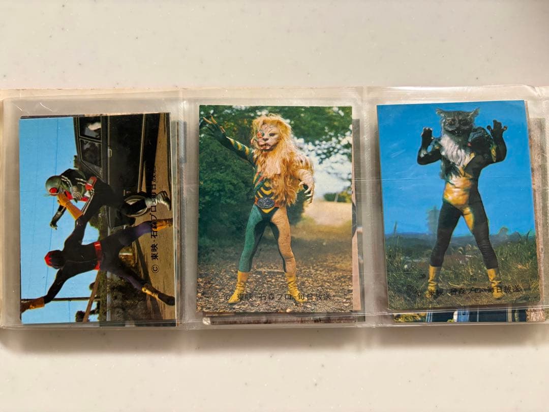 当時物 仮面ライダーカードアルバム 新1号サイクロン 昭和レトロ カルビー当時物