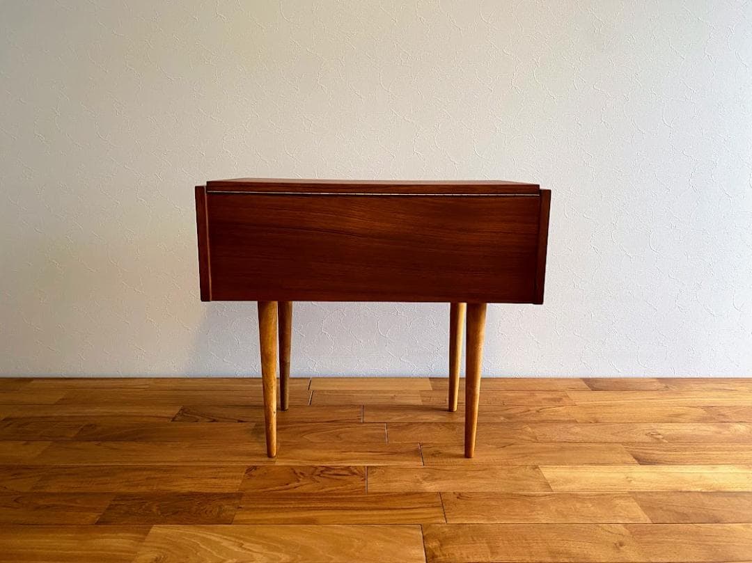 1960-70s ヴィンテージ サイドテーブル ボックス キー付 仕上済