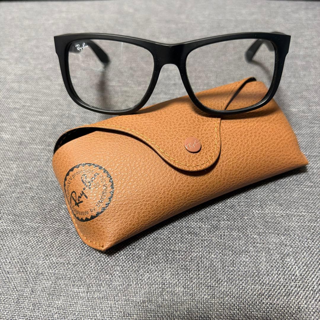 Ray-Ban ブラックフレーム クリアレンズ眼鏡