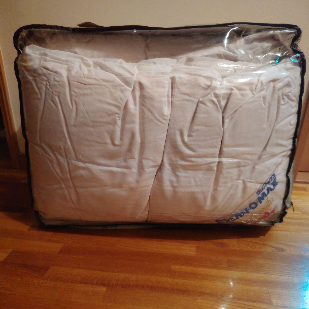 フランスベッド高級羽毛掛布団シングルサイズ ダウン・フェザー50% 1.5kg