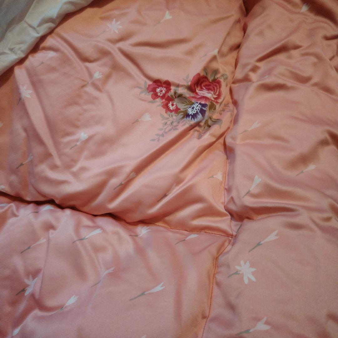 フランスベッド高級羽毛掛布団シングルサイズ ダウン・フェザー50% 1.5kg