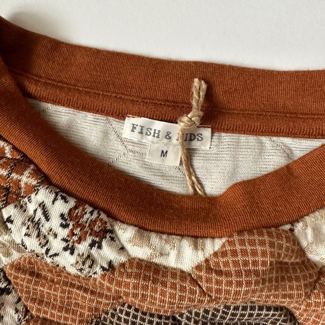 新品未使用 Fish&Kids PATCHWORK SWEATER Adult