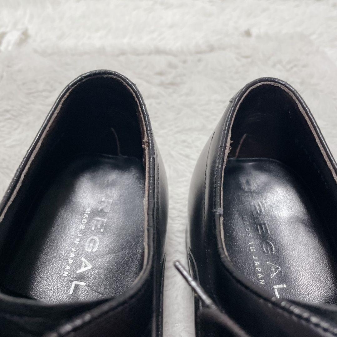 リーガル　ビジネスシューズ　ストレートチップ　メンズ　ブラック　レザー　メンズ