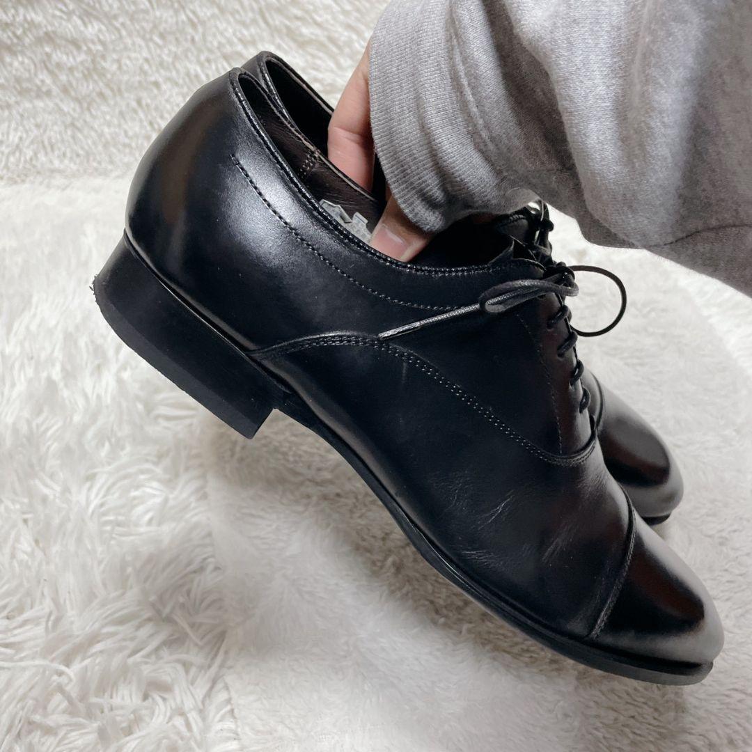 リーガル　ビジネスシューズ　ストレートチップ　メンズ　ブラック　レザー　メンズ