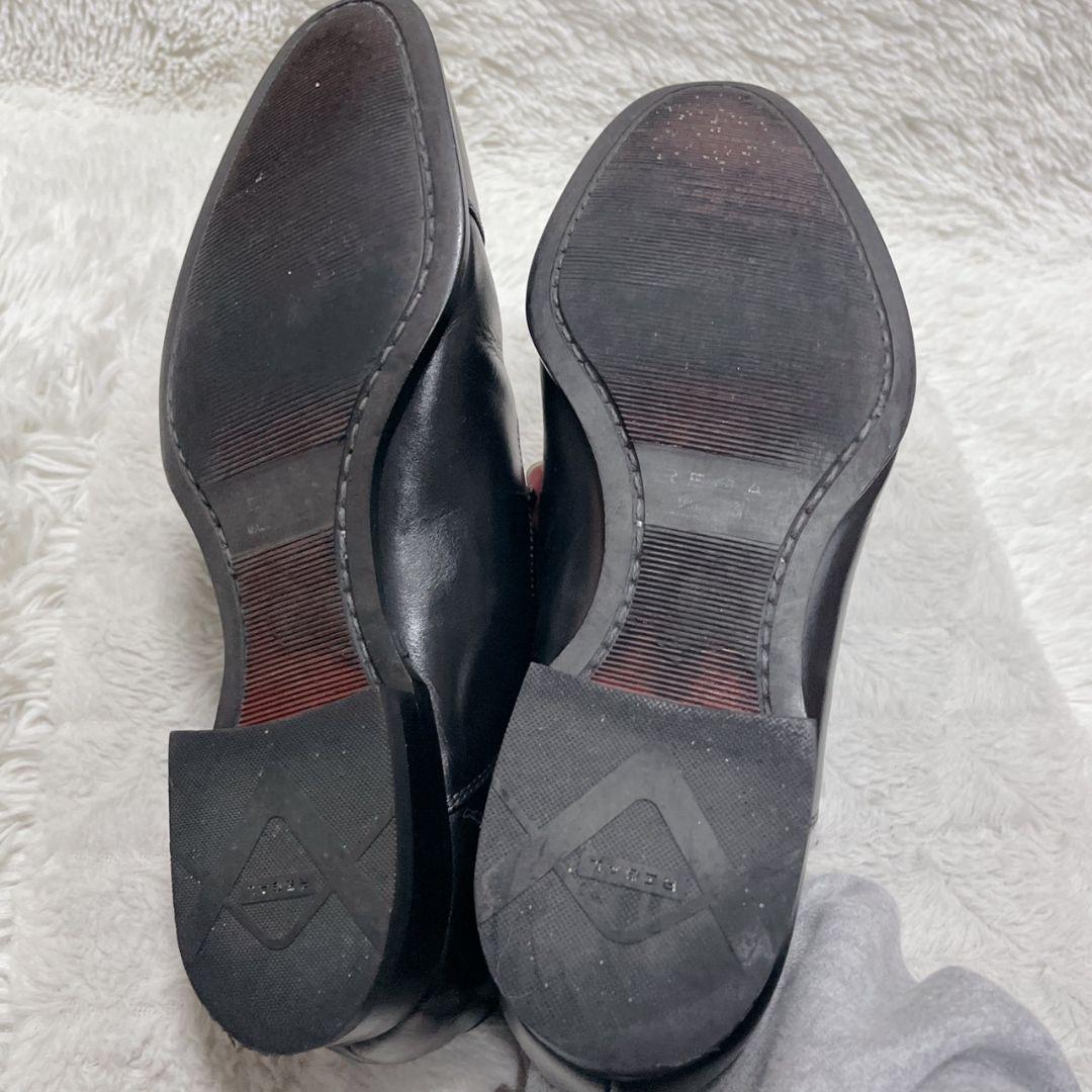 リーガル　ビジネスシューズ　ストレートチップ　メンズ　ブラック　レザー　メンズ